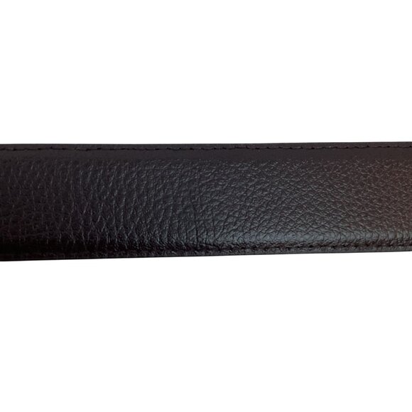 Ralph Lauren Polo Reversible Black/Brown Mens 32 Leather Belt With Silver Buckle - Picture 6 of 7